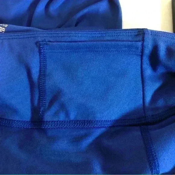 All in Motion Leggings Womens Blue Vibrant Long Mid Rise Active Running NWT - Picture 4 of 11